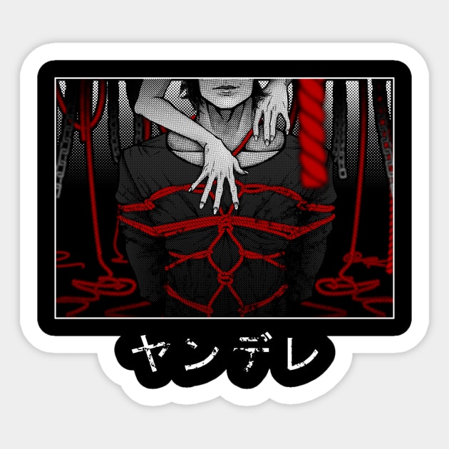 SHIBARI/KINBAKU AESTHETIC - YANDERE Sticker by KazundeNoir